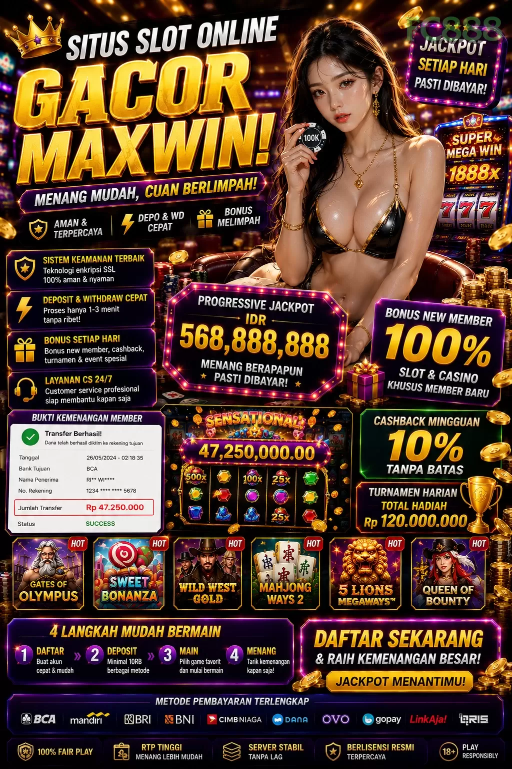 Main fc888w Menang Jackpot Besar